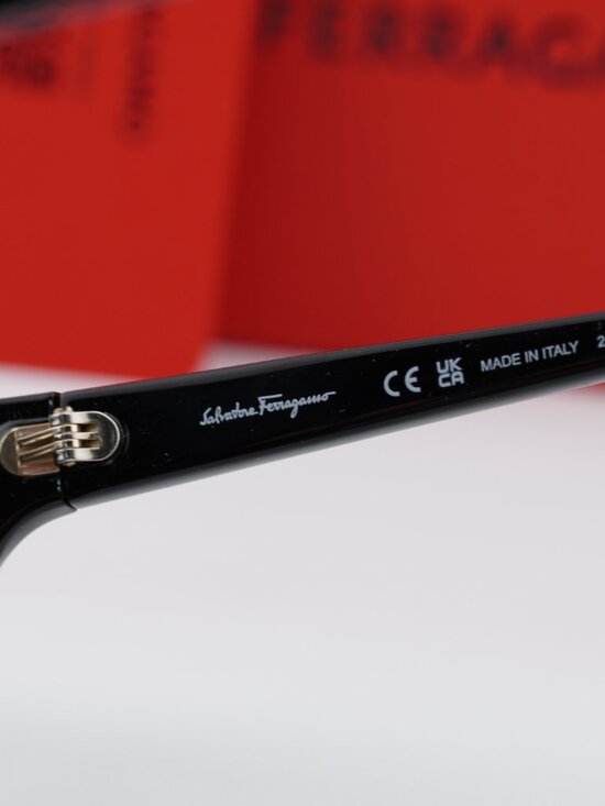 Salvatore Ferragamo SF1018S 001 Square Sunglasses - Black / Grey Gradient main image 2